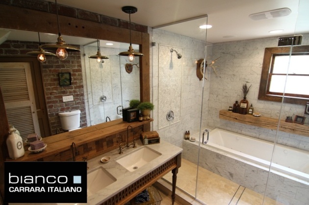 Carrara Bianco Bathroom from The Builder Depot