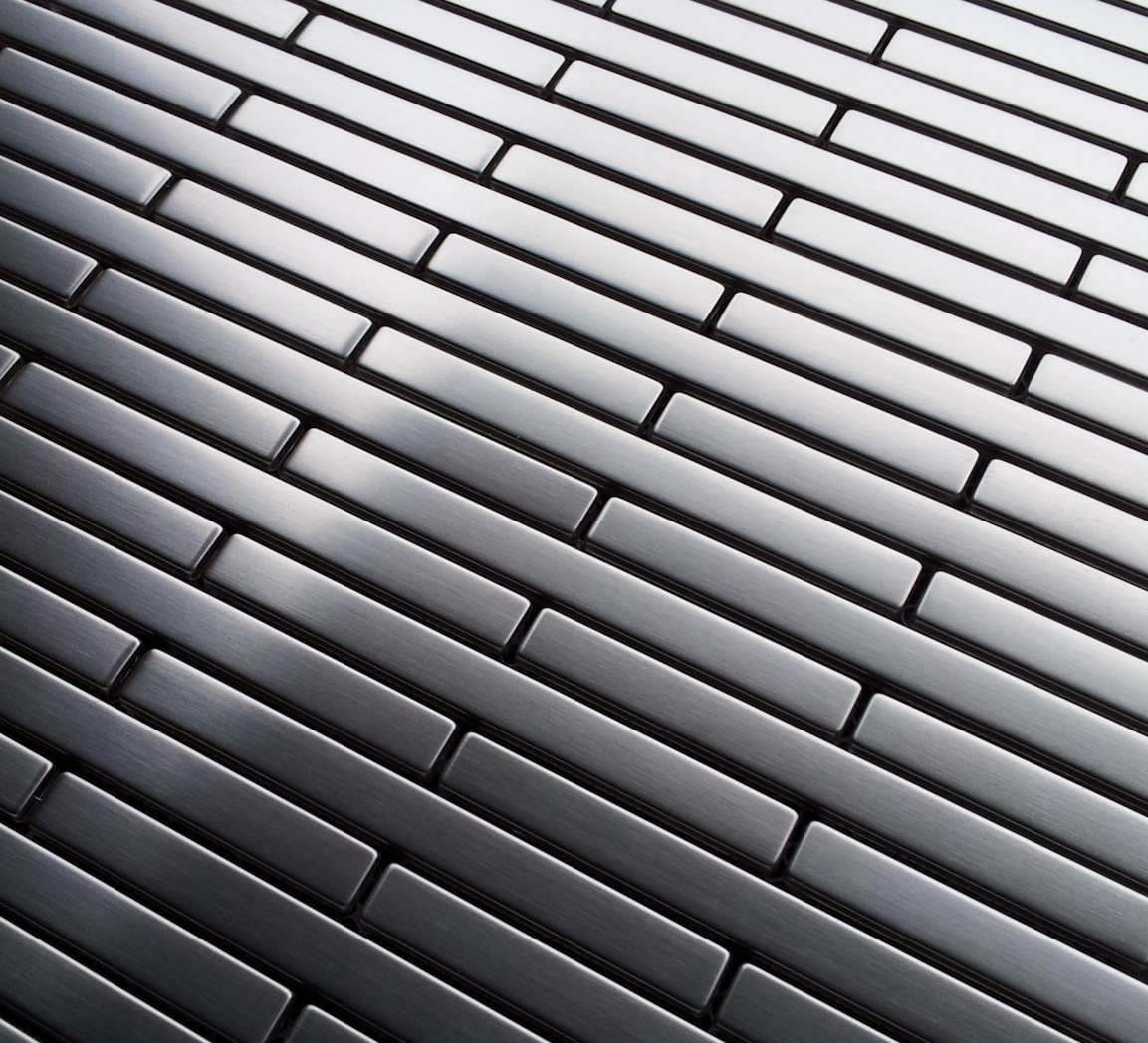 Stainless Steel Edger Thin Brick Metal Mosaic Tile