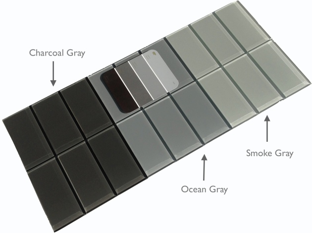Gray Glass 3x6" Subway Tile